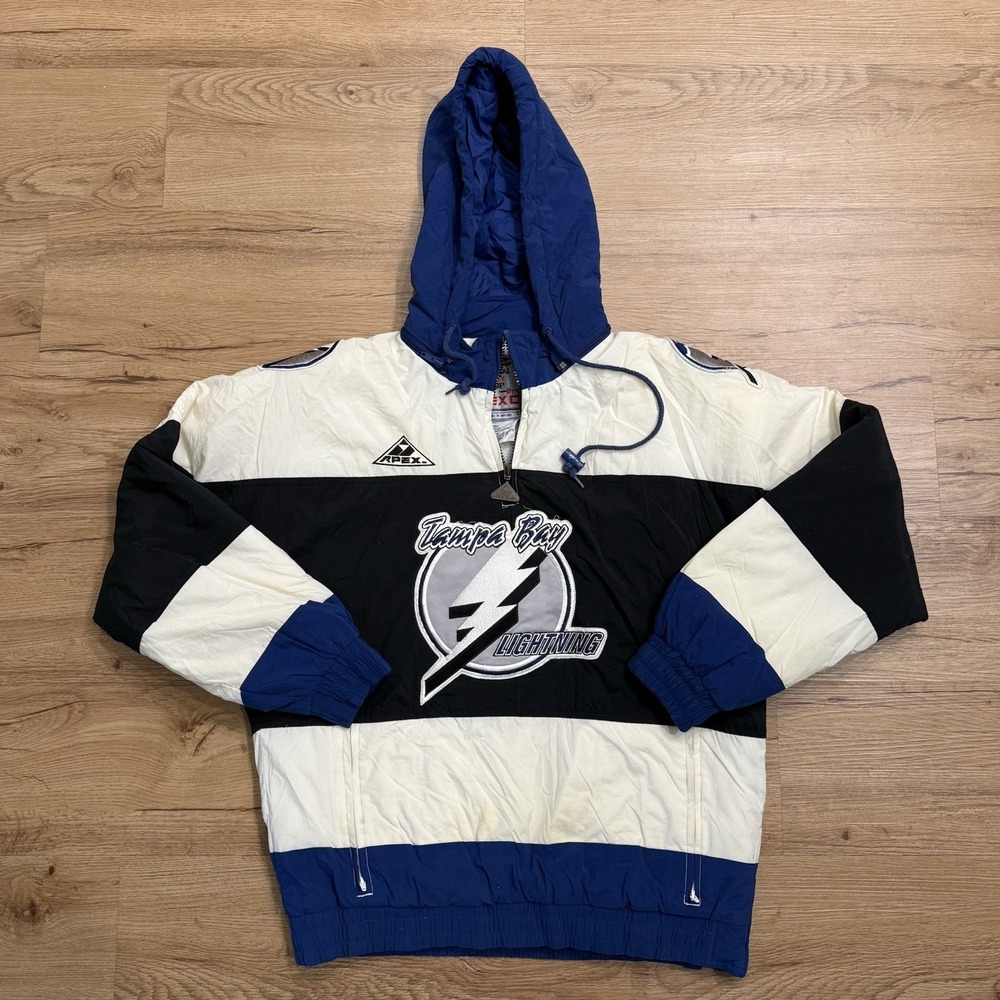 Vtg Tampa Bay Lightning Apex One NHL Pullover‎ - Size Small